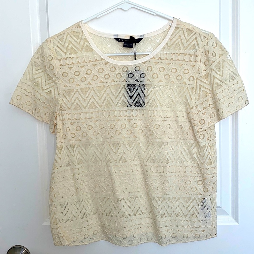 Armani Exchange See Through Top